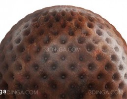 تکسچر چرم قهوه ای با لحاف قدیمی